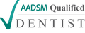 AADSM Qualified Dentist logo – Certified provider of oral appliance therapy for sleep apnea in Seattle, Bellevue, and Everett