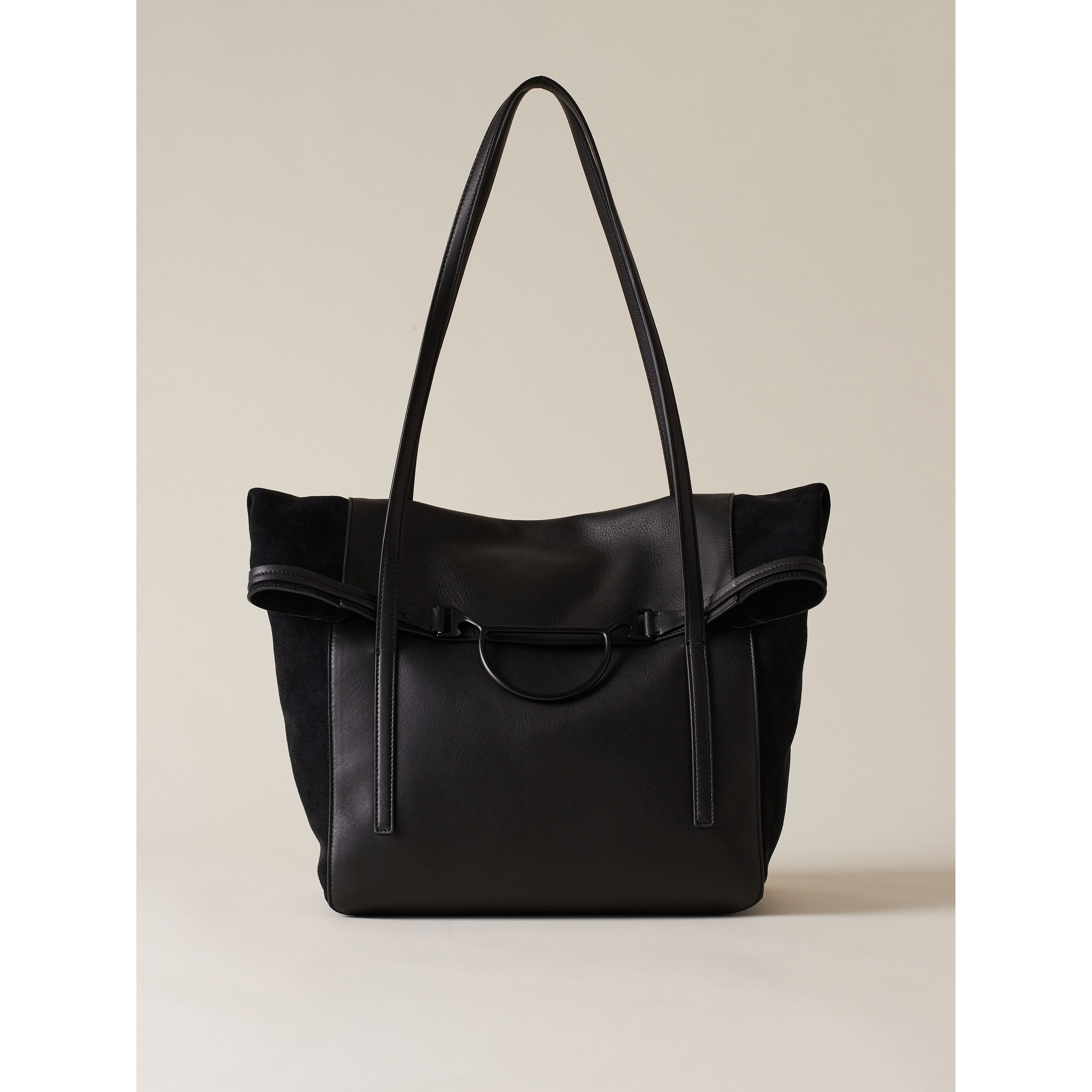 BORBONESE. Wave Shopping Large. Leather Shoulder Bag