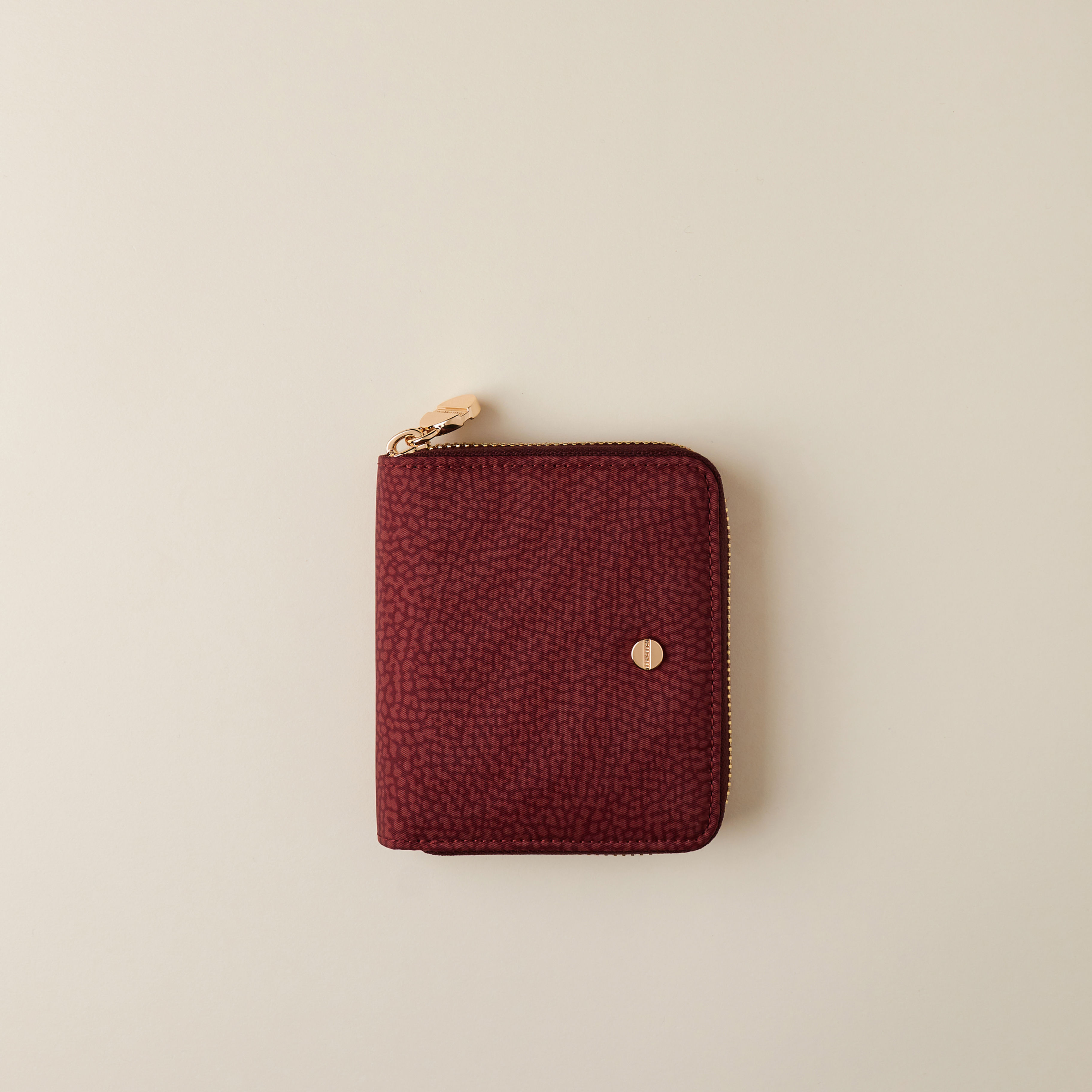 BORBONESE. Portafoglio Piccolo con Cerniera. Portafoglio in Tessuto OP Riciclato