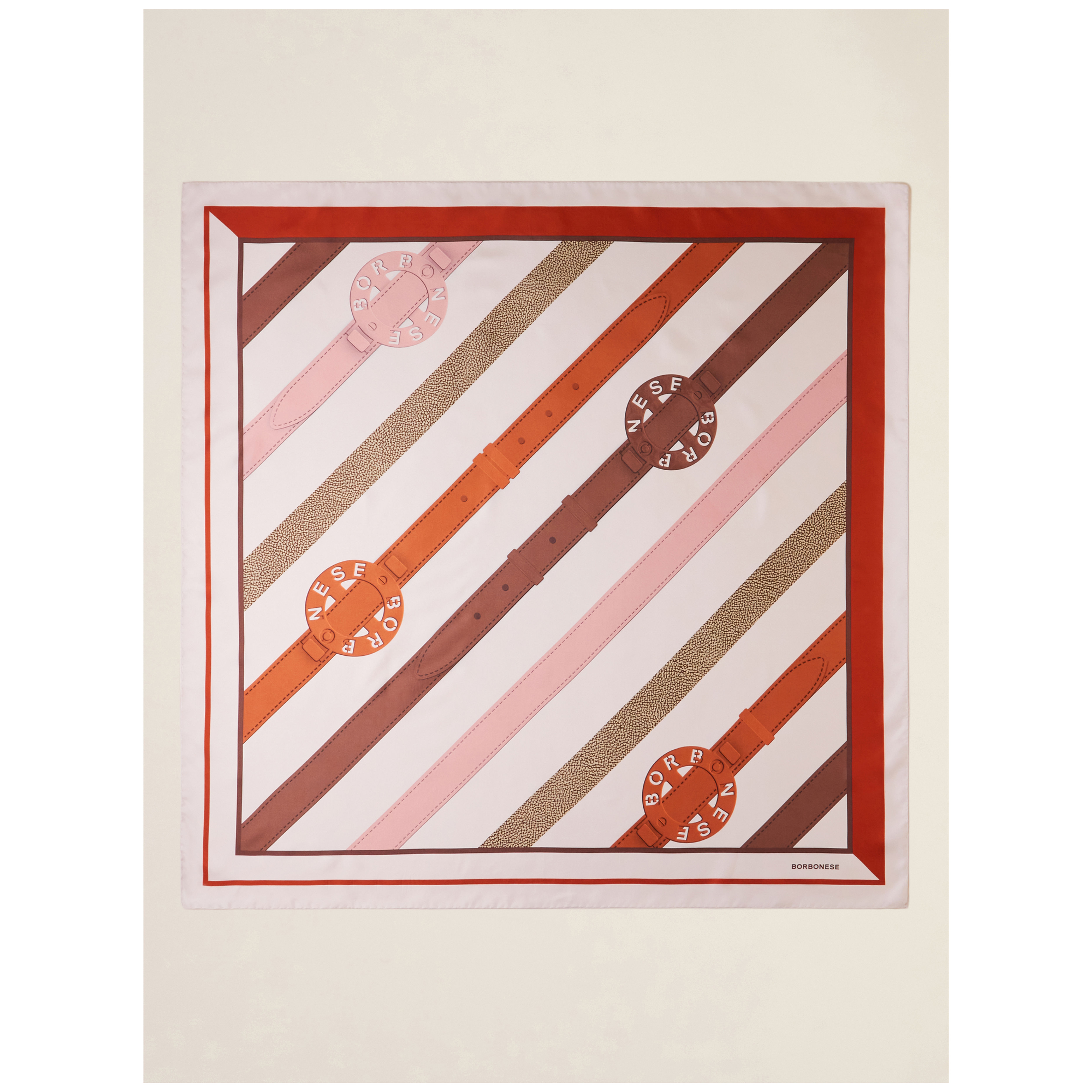 BORBONESE. Foulard 90X90. Foulard Cinture