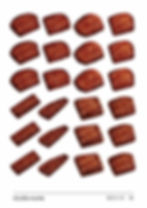 サムネイル： バーベキュー製作あそび　焼けた 霜降り焼肉のパーツ