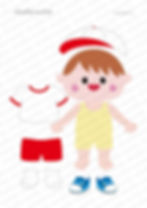 サムネイル： 着せ替えパーツ付き子どもイラスト（男の子）