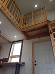 the loft of the tiny house.