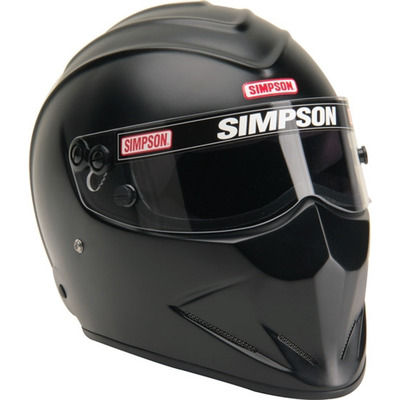 Flat Black Full Face, Snell SA2020, Head and Neck Support Ready Simpson Diamondback