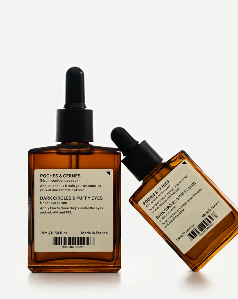 typology Eye Serum with 5% Caffeine + 5% Niacinamide bottles