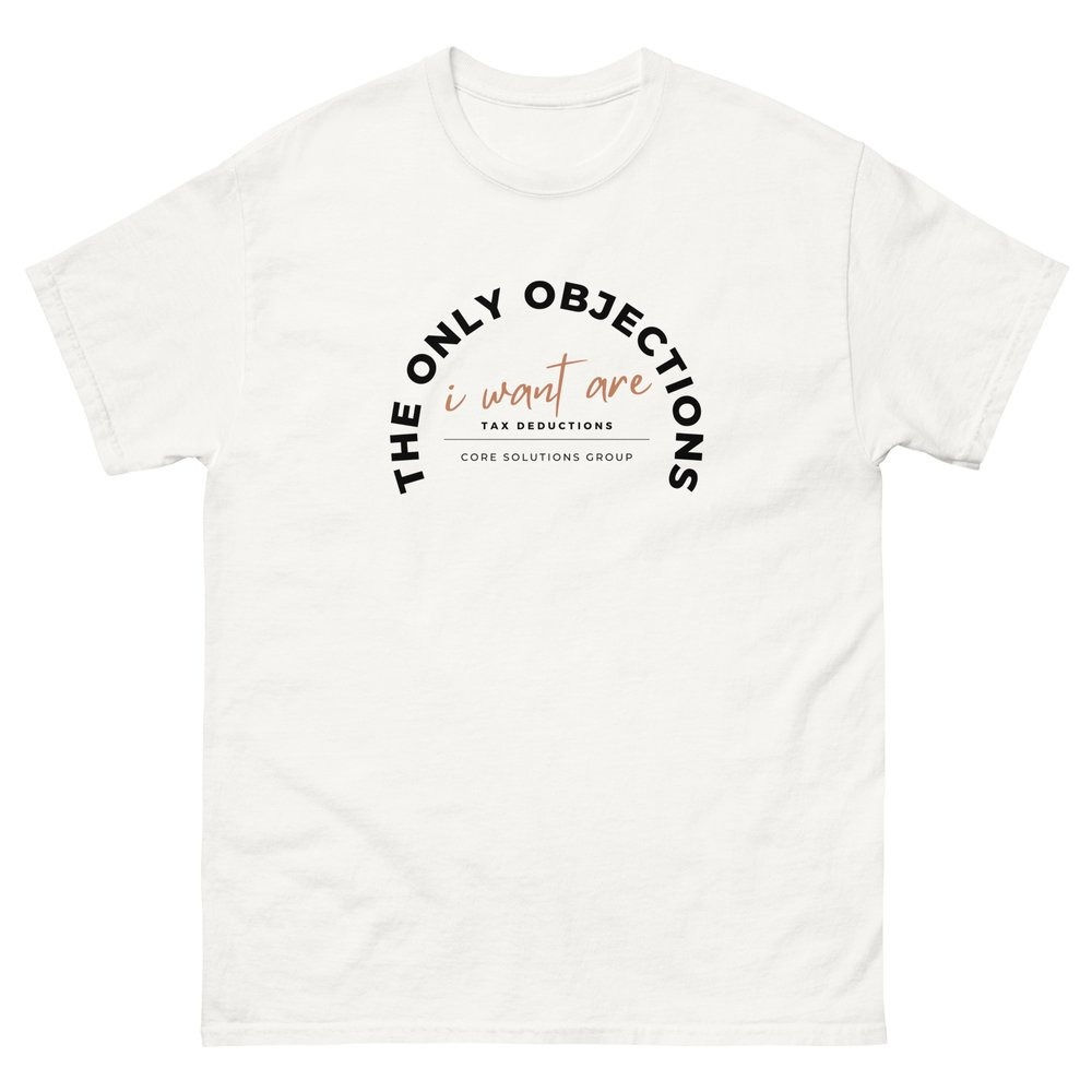 The Only Objections I Want Are Tax Deductions - Modern Minimalist