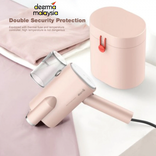 Thumbnail: DEERMA DEM-HS012 HANDHOLD PORTABLE PINK STEAM IRON