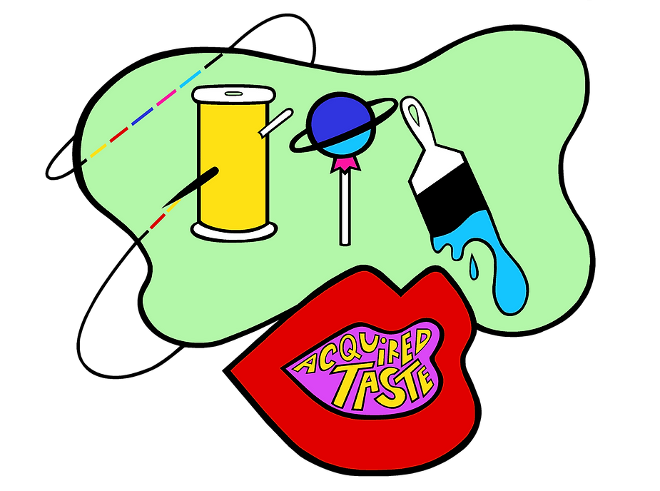 finished color acquired taste logo with 
