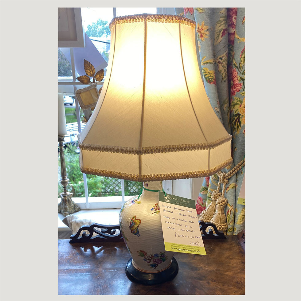 Herend lamp with shade