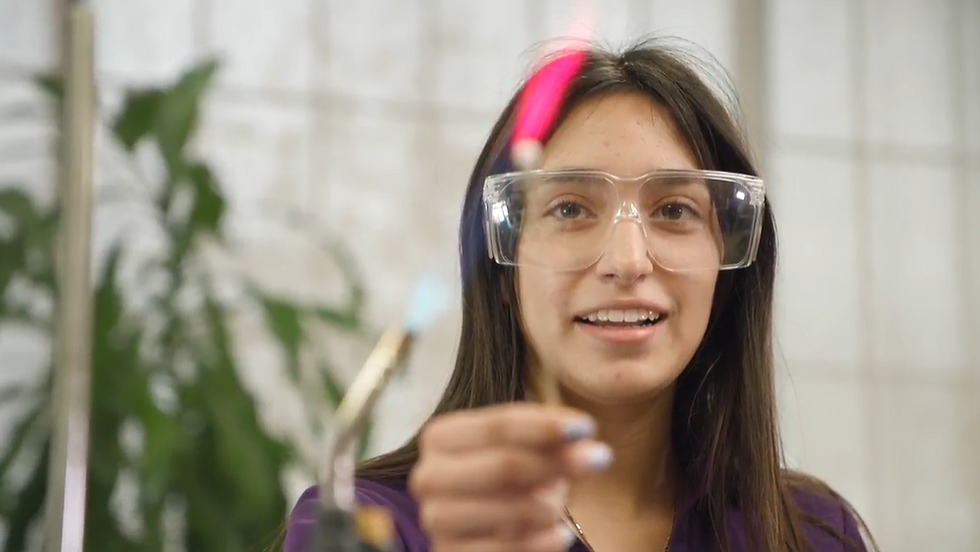 Student in Science Class