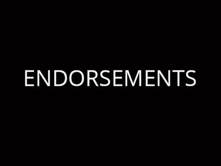Endorsements