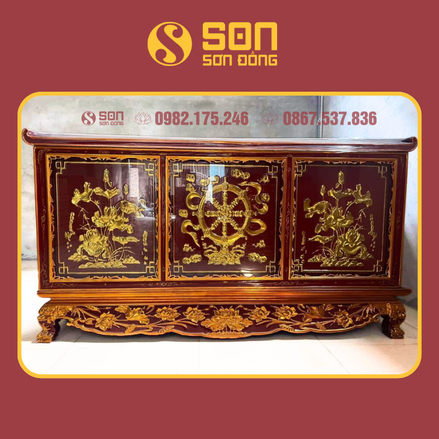 Hình thu nhỏ: BÀN THỜ CHẤP TẢI: SEN TRIỆN