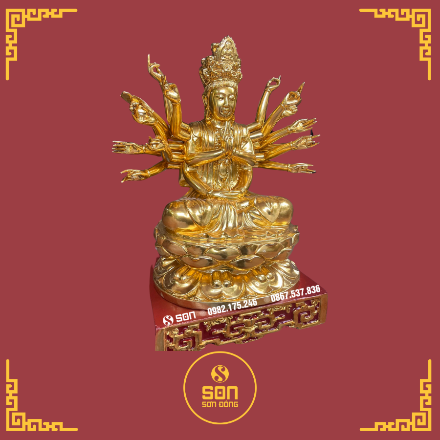 Hình thu nhỏ: TƯỢNG CHUẨN ĐỀ - SƠN SON THẾP VÀNG