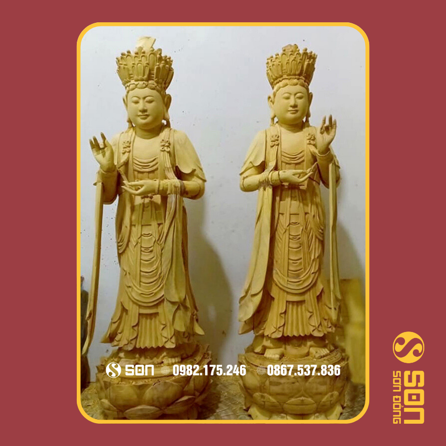 Hình thu nhỏ: TƯỢNG ĐẠI THẾ CHÍ BỒ TÁT - MỘC