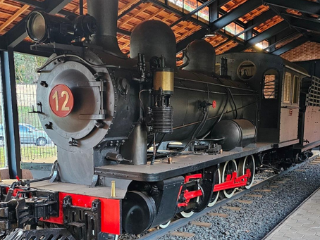 Locomotiva “Amália 12” está aberta à visitação