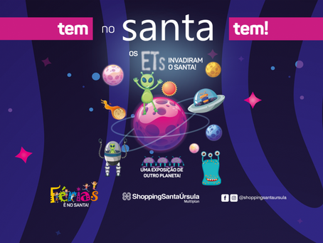 Férias em shopping traz extraterrestre e discos voadores