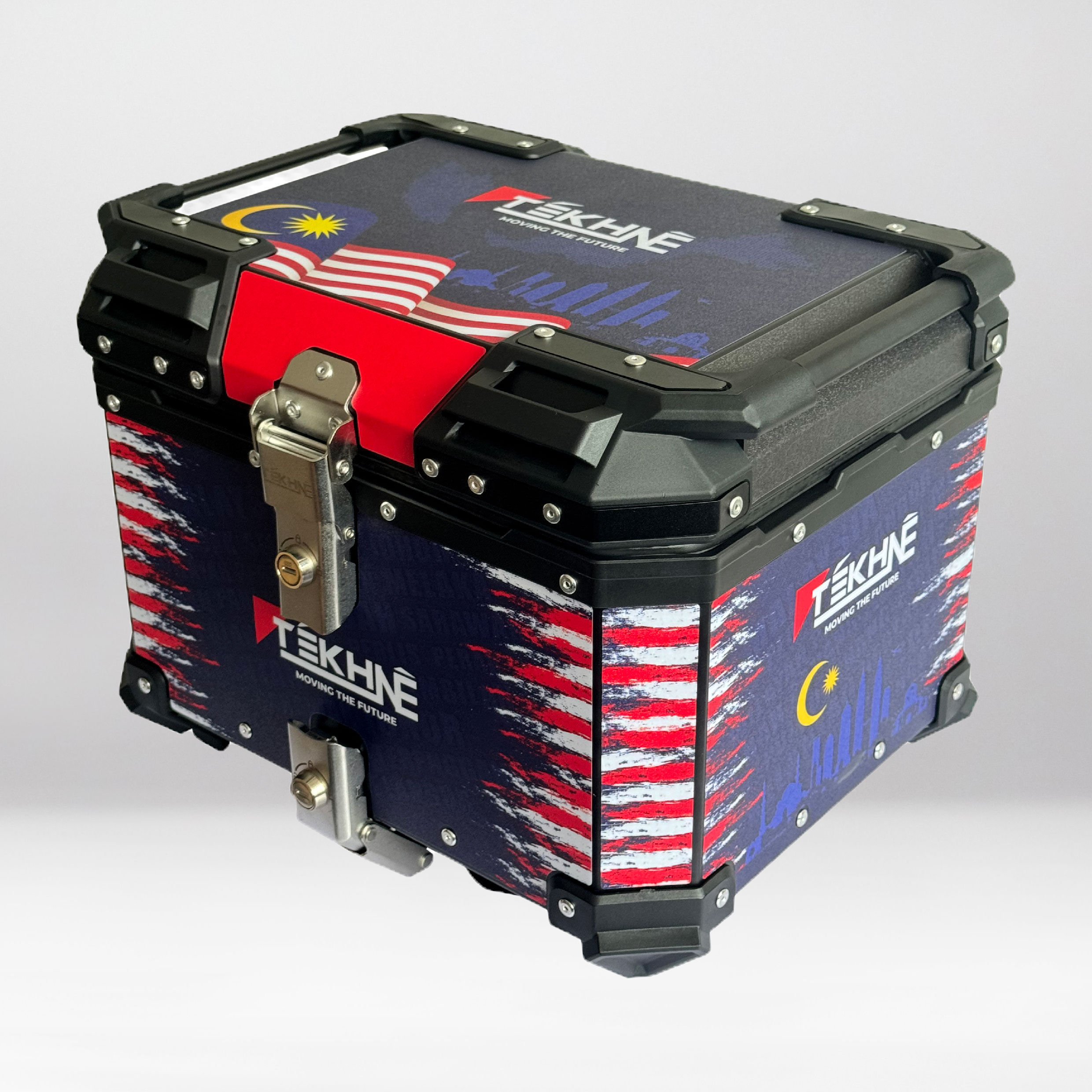 [TEKHNE] 45L Motorcycle Top Box - GEMILANG
