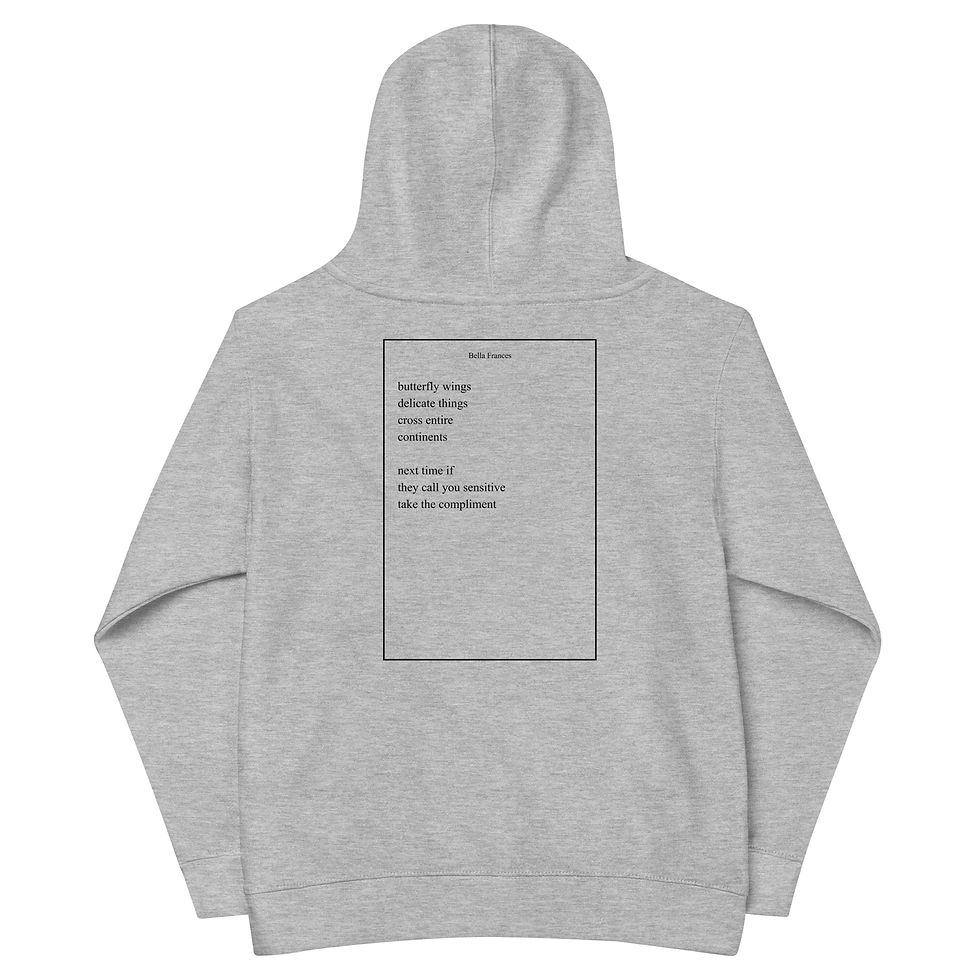 Thumbnail: if they call you sensitive - Kids fleece hoodie