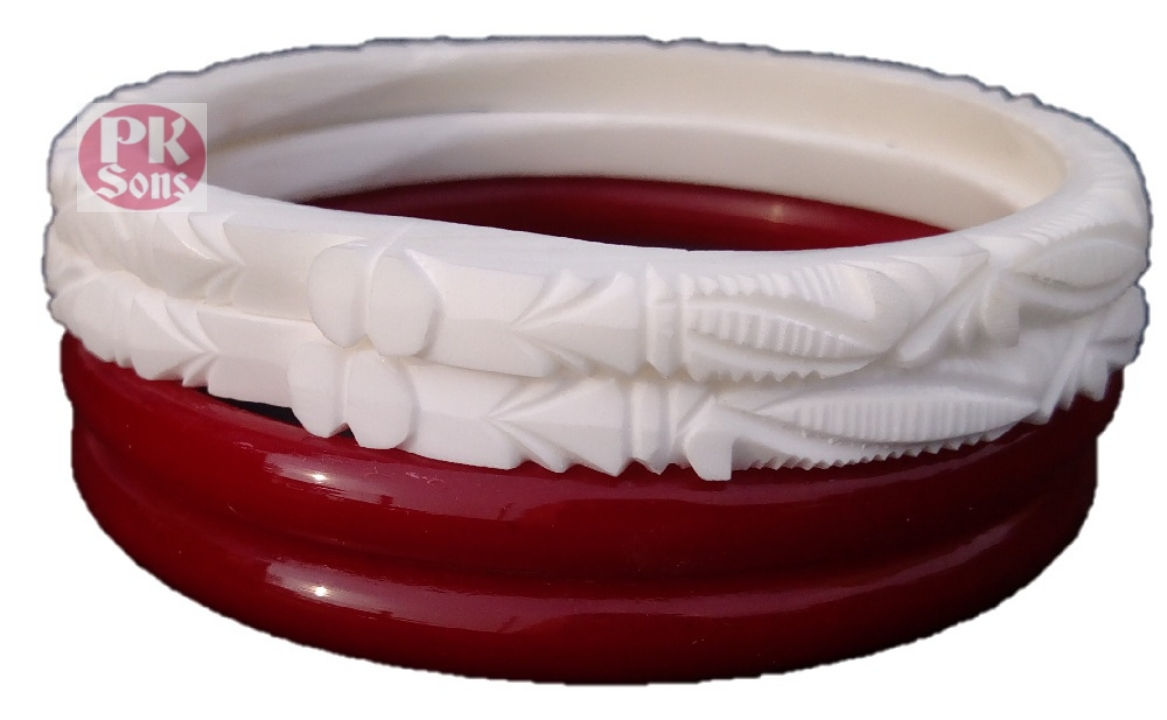 Sarnalota Design Shankha Pola Set For Women