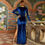 Thumbnail: Dariana Velvet Fringe High Split Dress