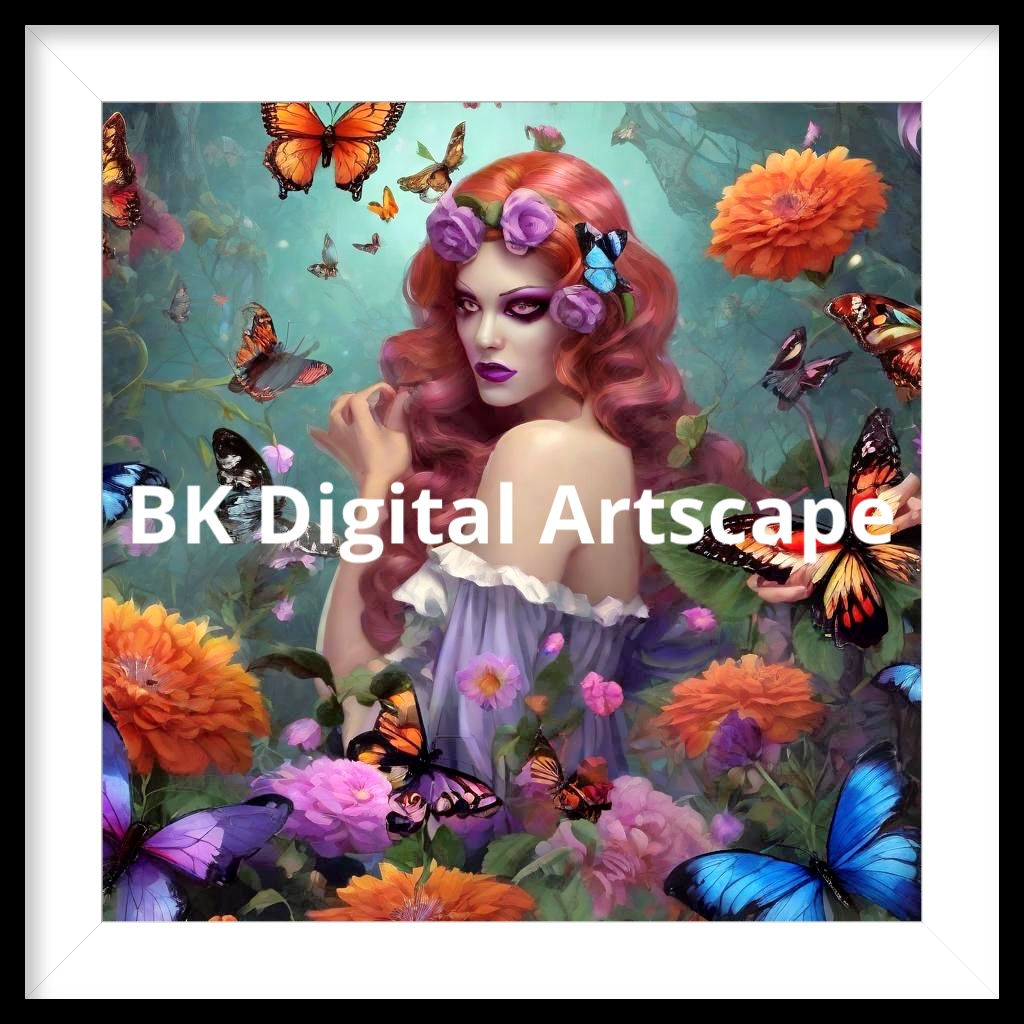 "Beauty of Flowers and Butterflies"