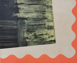 Vue d’atelier 2021, acrylique sur toile 125cmx 150cm 2021
