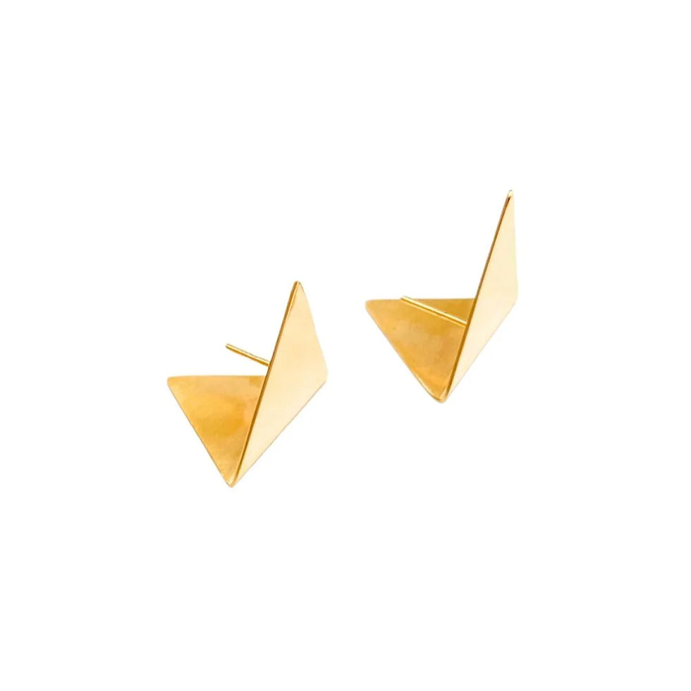 Miniatura: Brinco Prisma Dourado