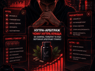 Нутра-арбітраж: переваги перед iGaming та іншими вертикалями