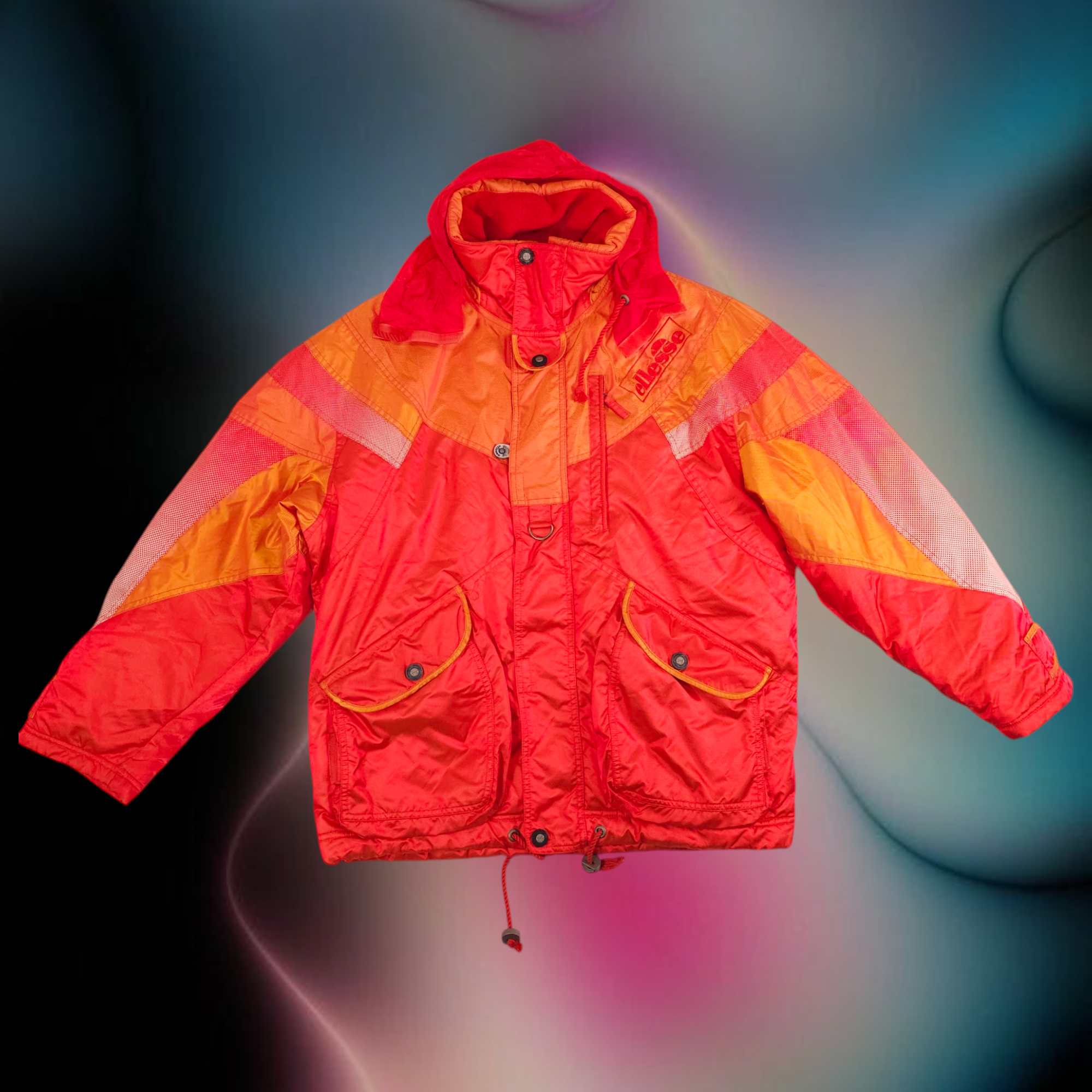 Orange Shiny Ellesse Jacket
