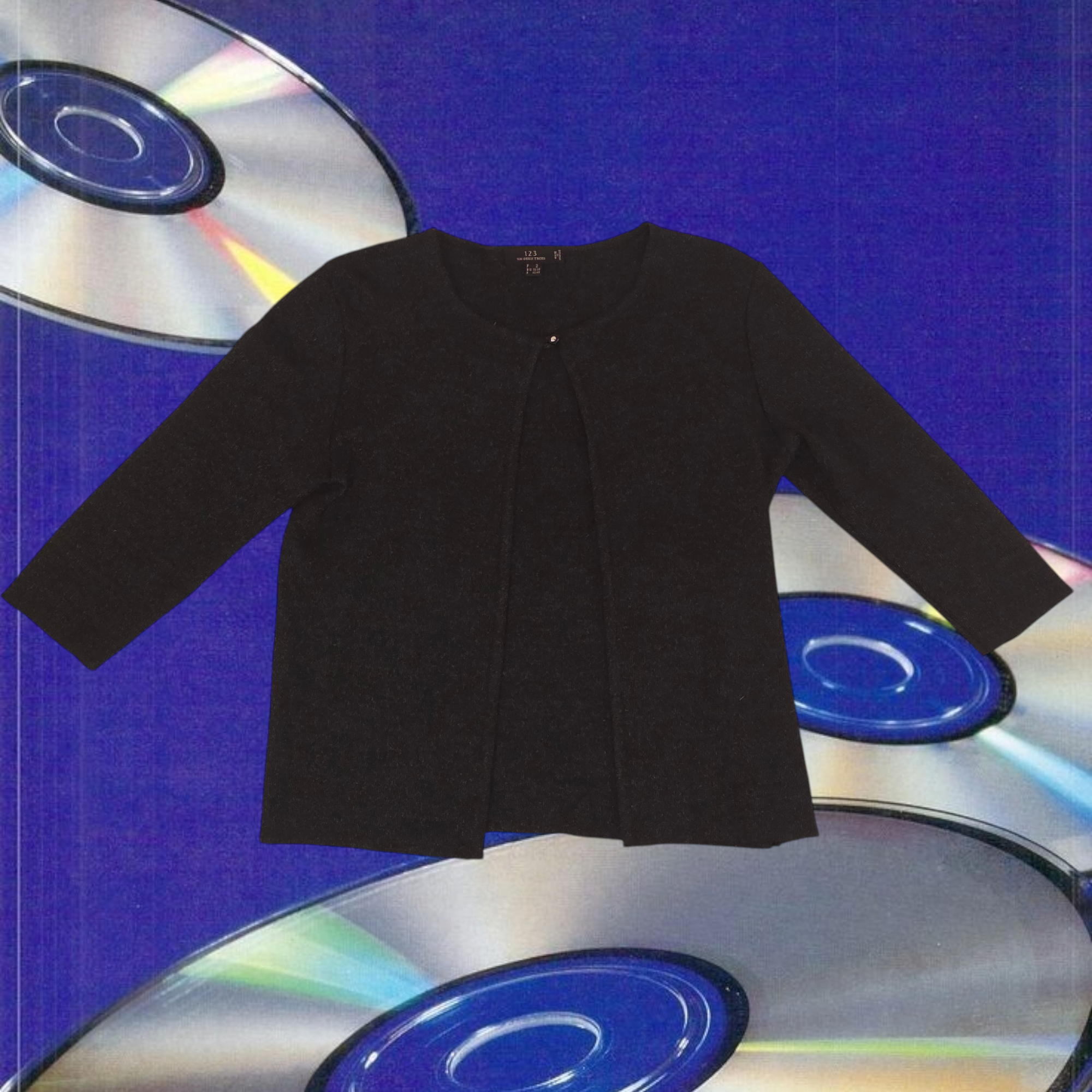 Black sparkly y2k top