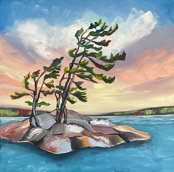 Summer In Muskoka, 12 x 12 x 1.5_ Oil on Canvas.jpeg