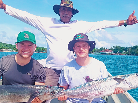 Retreat Group at the lighthouse Retreat out Explore Little Corn Island Like a Local