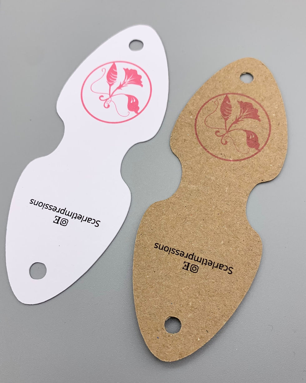 Thumbnail: Logo necklace holder, eco friendly packaging, display cards, jewellery backing c