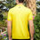 Thumbnail: Unisex Yellow Recycled PET Polo T-shirt | 100% Recycled