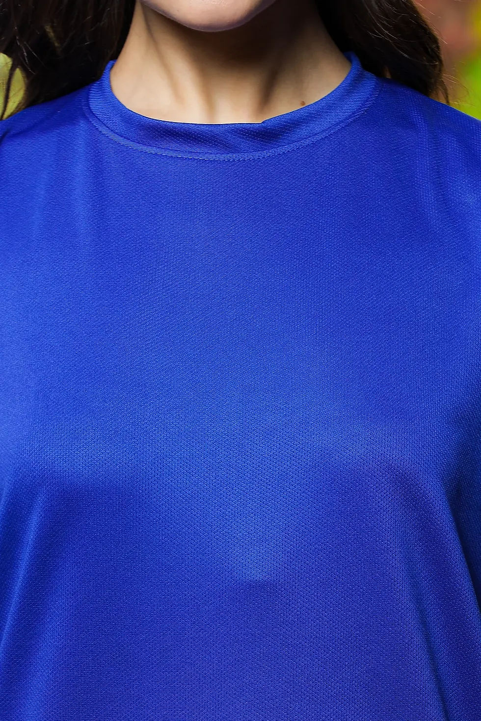 Thumbnail: Unisex Blue Round Neck Recycled PET T-shirt | 100% Recycled