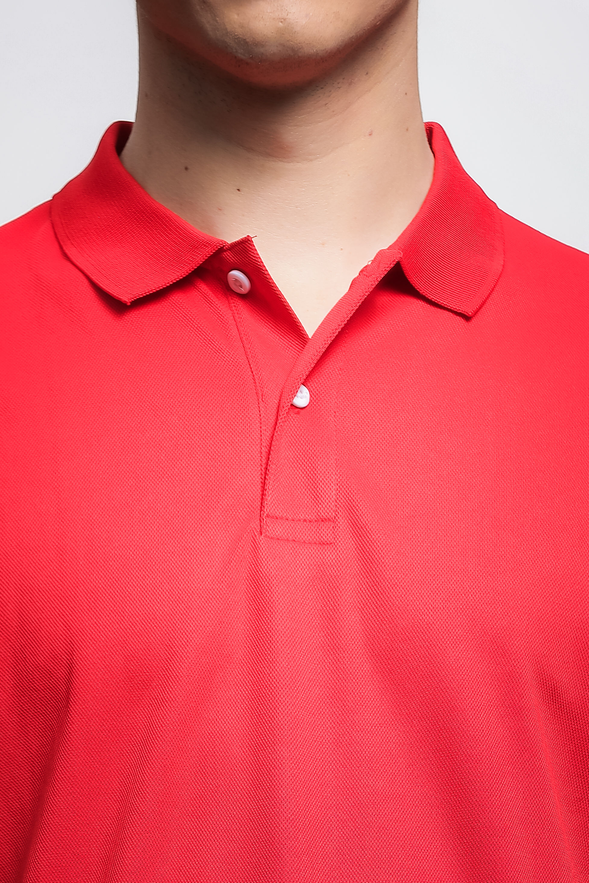 Unisex Red Recycled PET Polo T-shirt