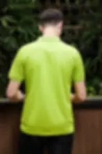 Thumbnail: Unisex Green Recycled PET Polo T-shirt