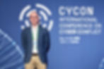 Dr. Vikman László alezredes, a Széchenyi István Egyetem Deák Ferenc Állam- és Jogtudományi Kar Modern Technológiai és Kiberbiztonsági Jogi Tanszékének oktatója a tallinni CyCon nemzetközi kibervédelmi konferencián.
