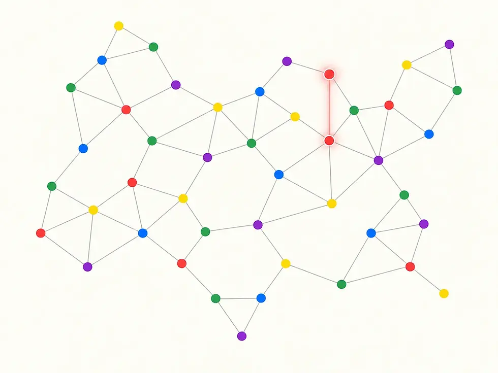 Graph Theory - 5 unit dots on the plane