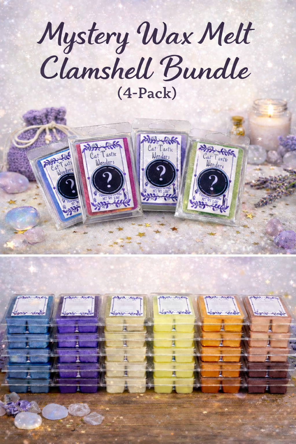 Mystery Wax Melt Clamshell Bundle Advertisement