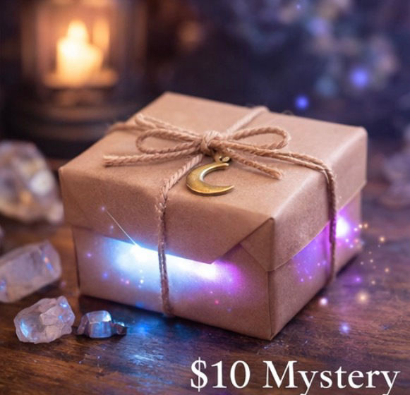 Thumbnail: Wrapped mystery gift box glowing, handmade surprise item from Cat-Tastic Wonders