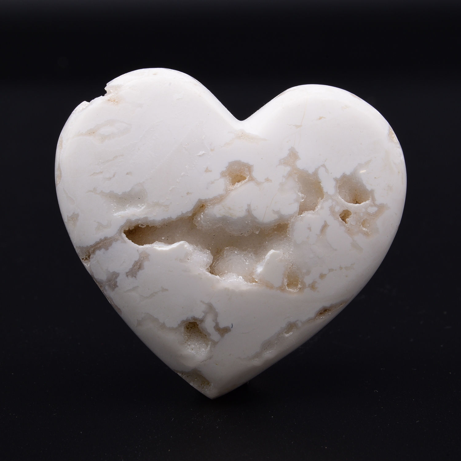 Snow Agate Heart