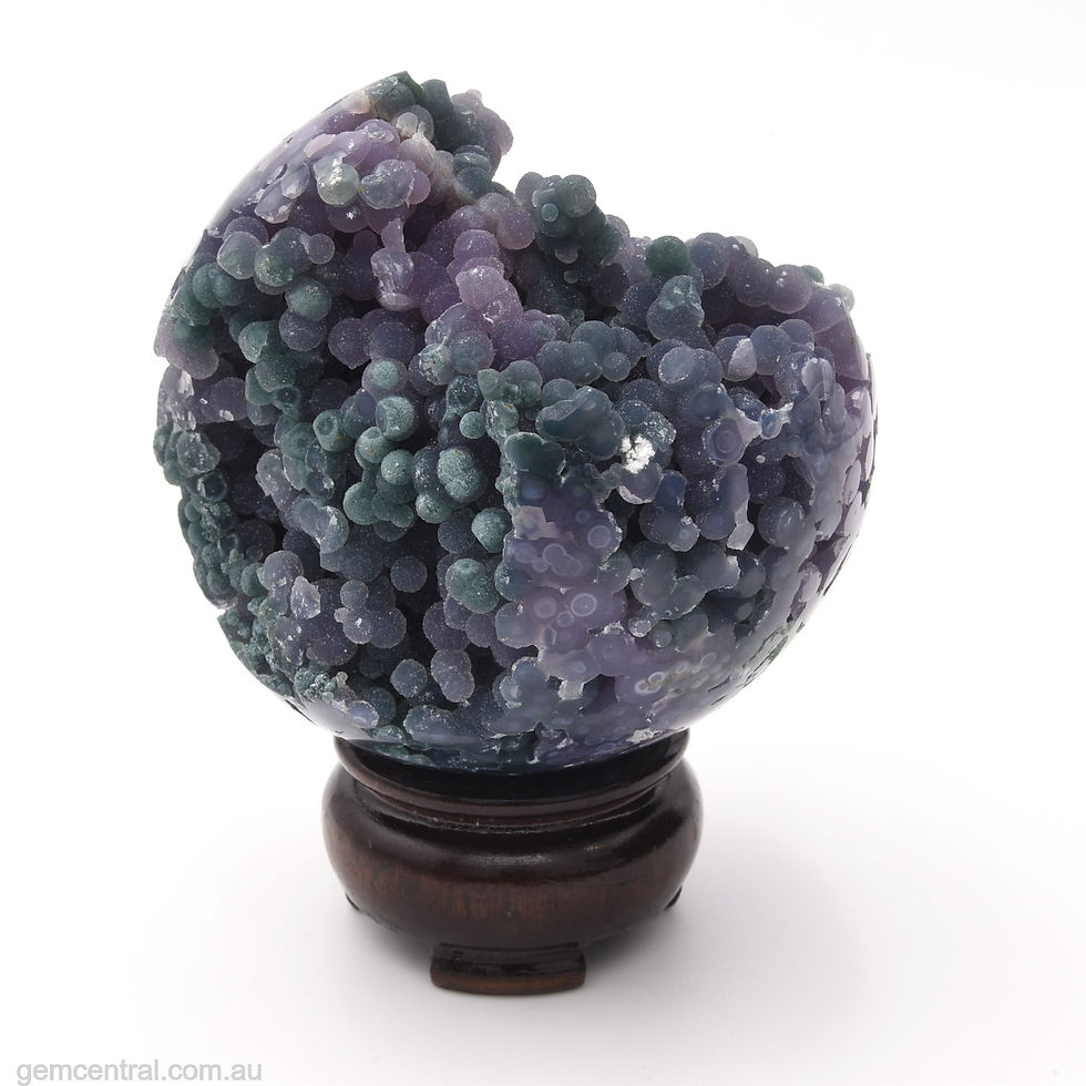 Thumbnail: Grape Agate (Amethyst) Sphere