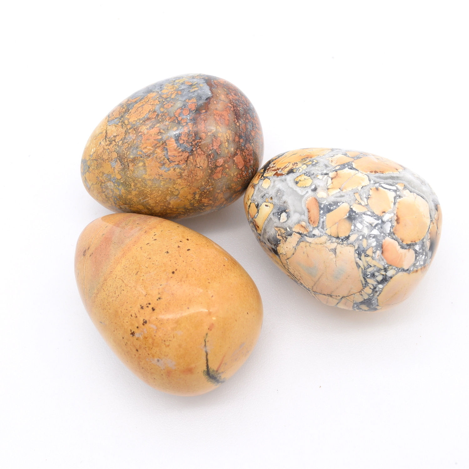 Maligano Jasper 3x Tumbled Stones 25x35mm