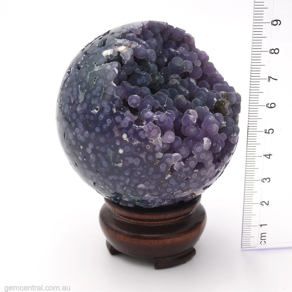 Thumbnail: Grape Agate (Amethyst) Sphere