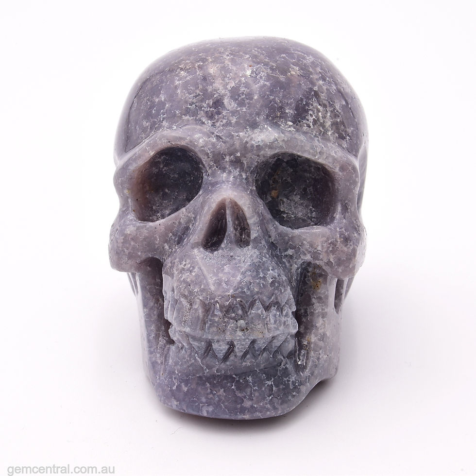 Thumbnail: Grape Agate (Amethyst) Skull - Small