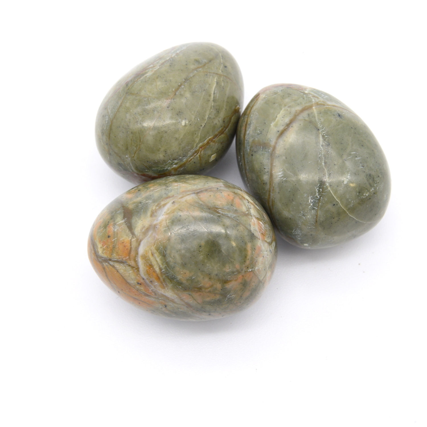 Maligano Jasper 3x Tumbled Stones 25x35mm