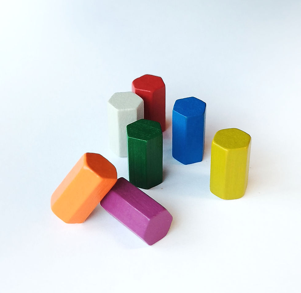 Hexágono de madera 0,9x15mm.