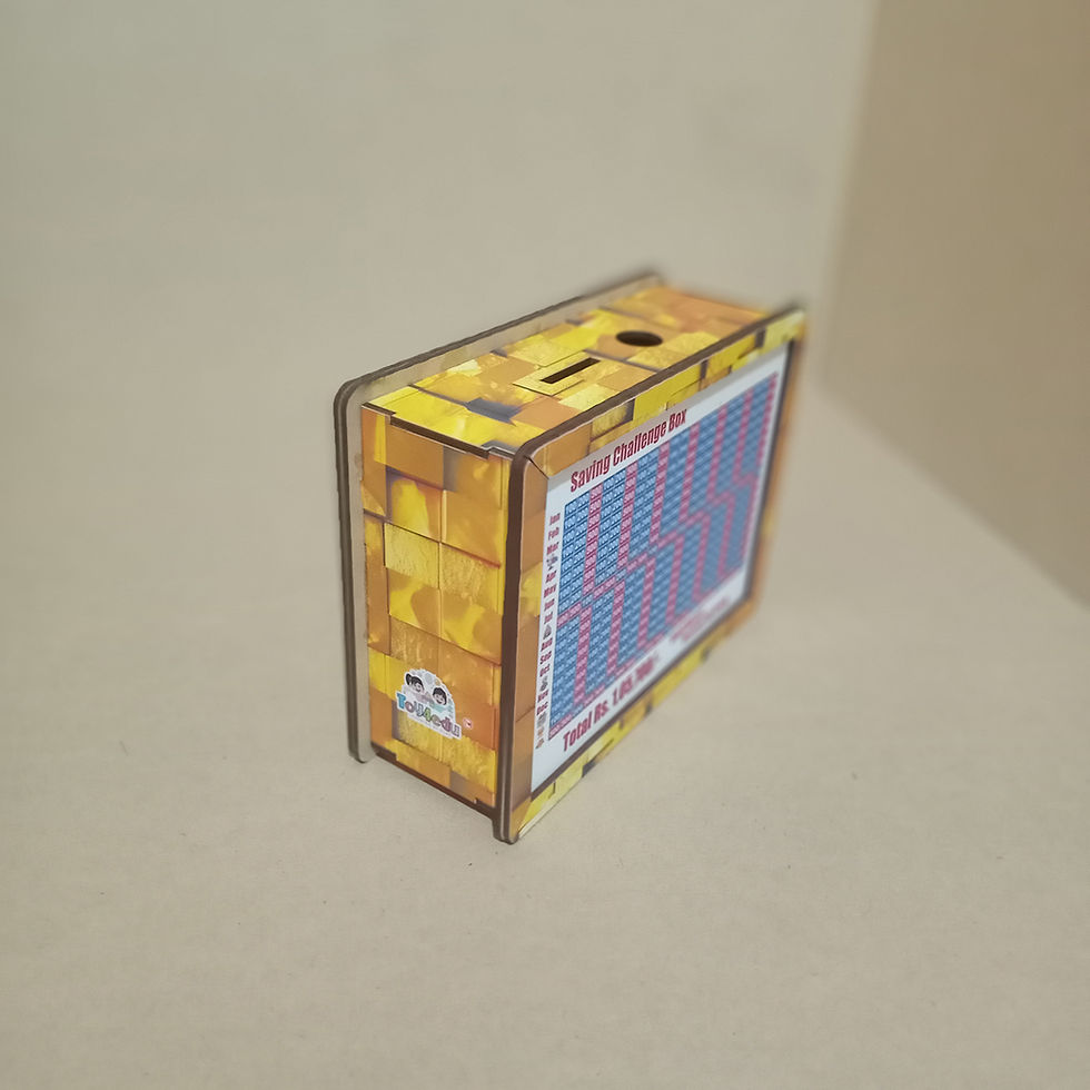 थंबनेल: Toy4Edu Wooden Piggy Bank – ₹1 Lakh Saving Challenge | 12-Month Plan | Ideal Gift for Kids & Adults