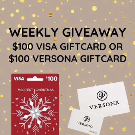 VISA & Versona Gift Card Giveaway